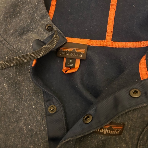 Patagonia blue hemp work hoodie. Size M - Picture 2 of 4